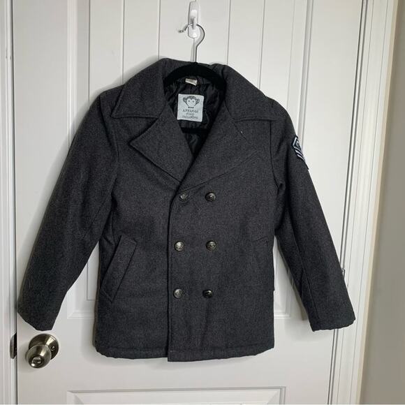 Appaman wool tailoring double breasted pea‎ coat size 10 girls kids - Picture 1 of 7